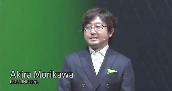 CEOの森川亮さんが冒頭からスピーチ。